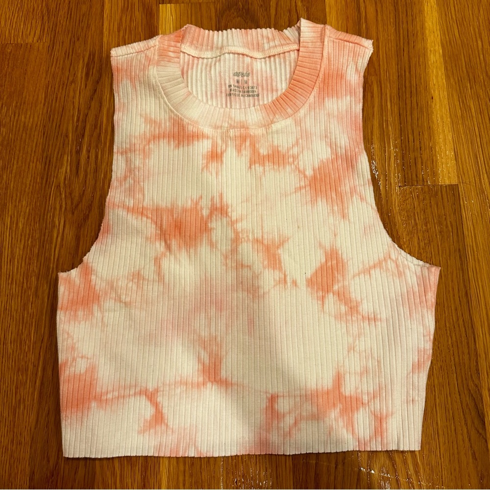 Aerie Cropped Tie Dye Tank